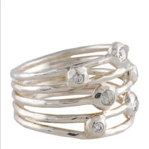 IPPOLITA Diamond Glamazon Starsust Ring Sz 7